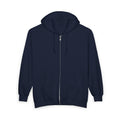 Riot Dragon Zip Hoodie — Red Logo Full‑Zip Hooded Sweatshirt