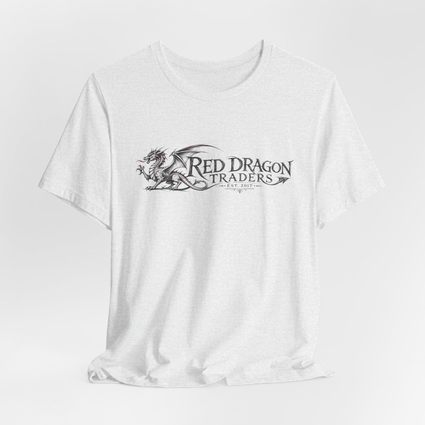 Red Dragon Traders Logo Tee - Vintage Dragon Graphic T-Shirt