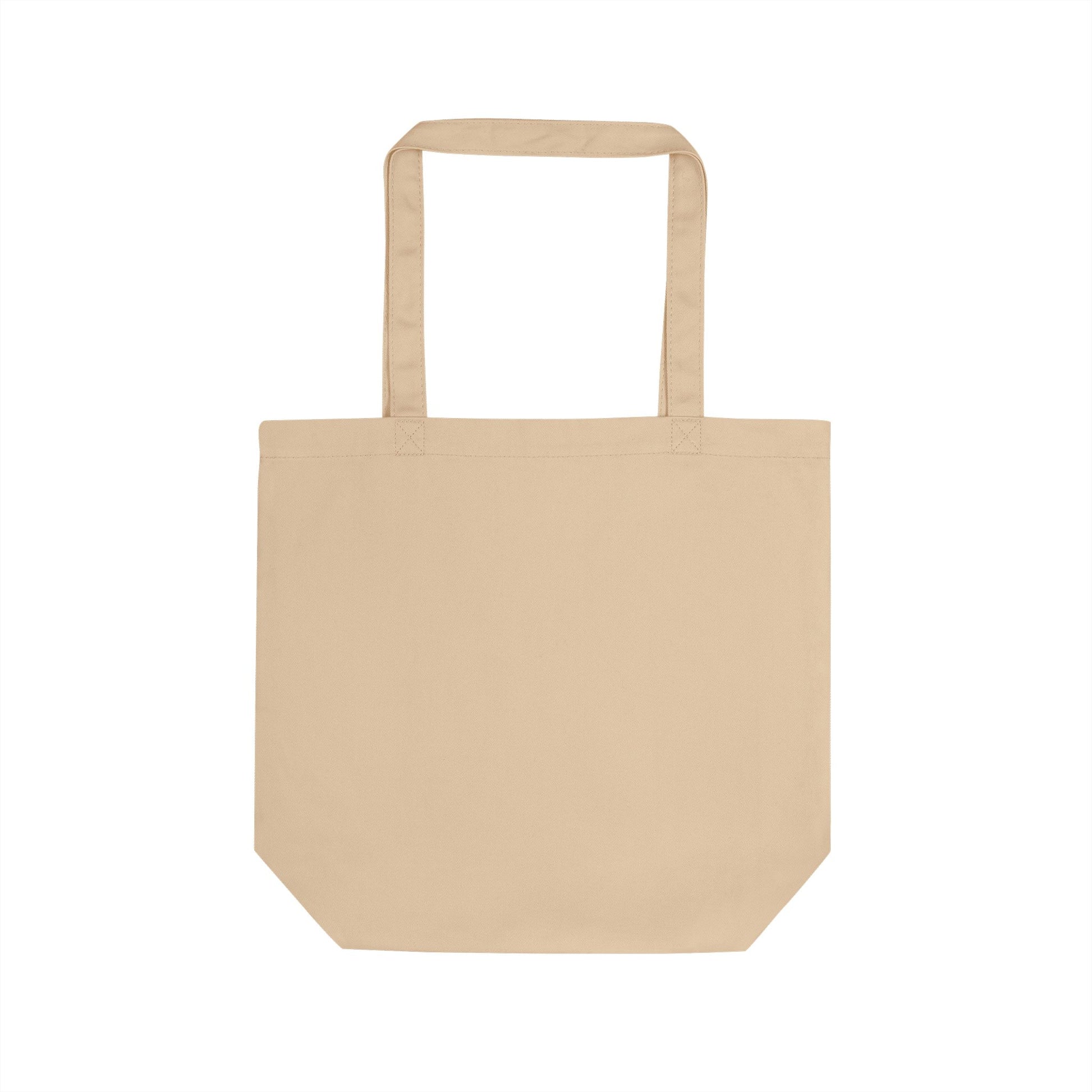 Beige tote bag on a white background
