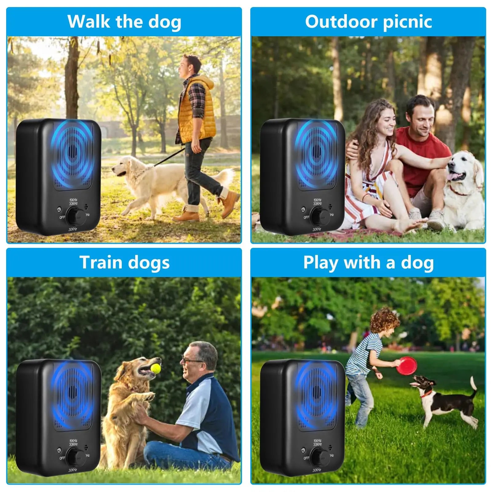 Ultimate Rechargeable Anti-Bark Device: 3 Modes for Effective Indoor & Outdoor Bark Control