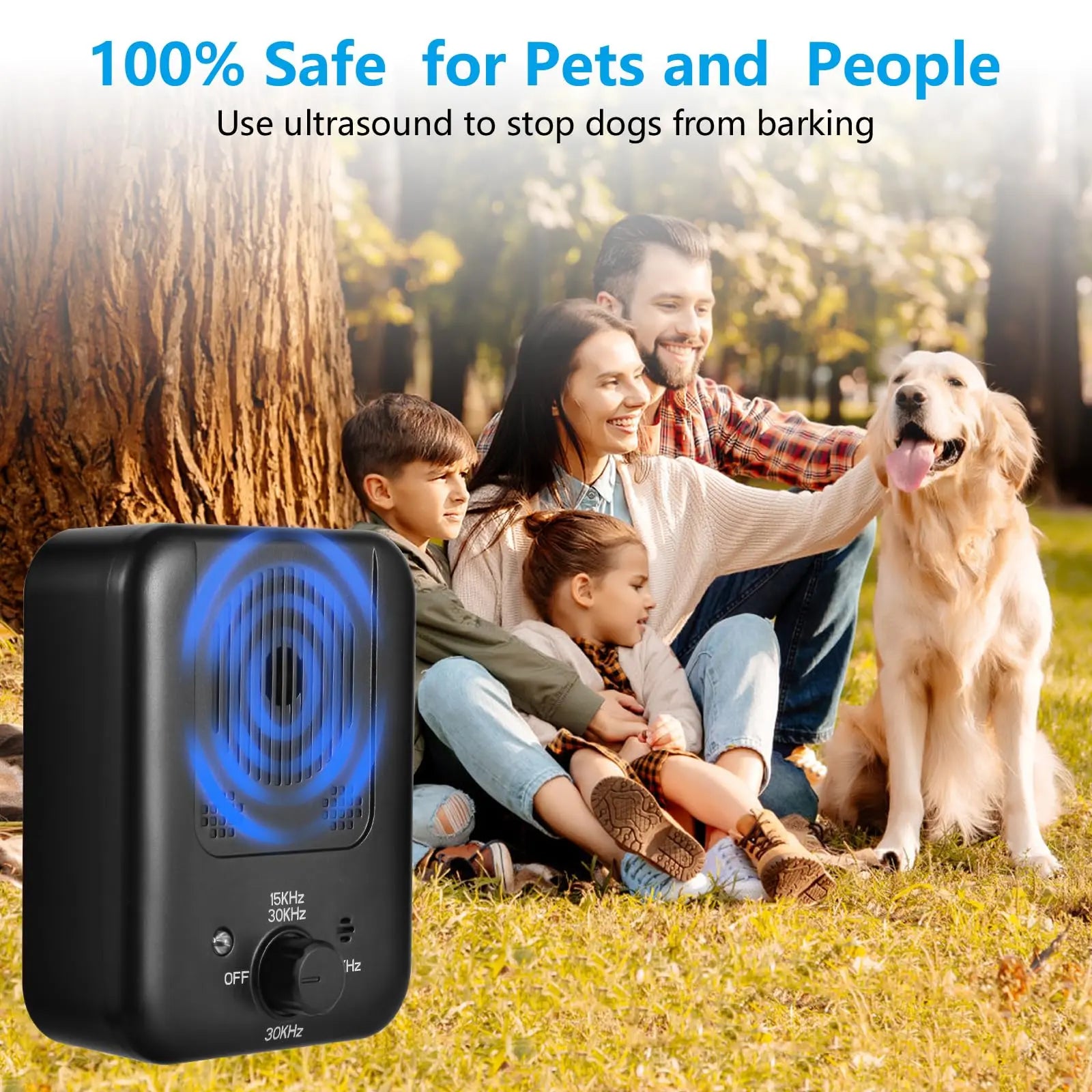 Ultimate Rechargeable Anti-Bark Device: 3 Modes for Effective Indoor & Outdoor Bark Control