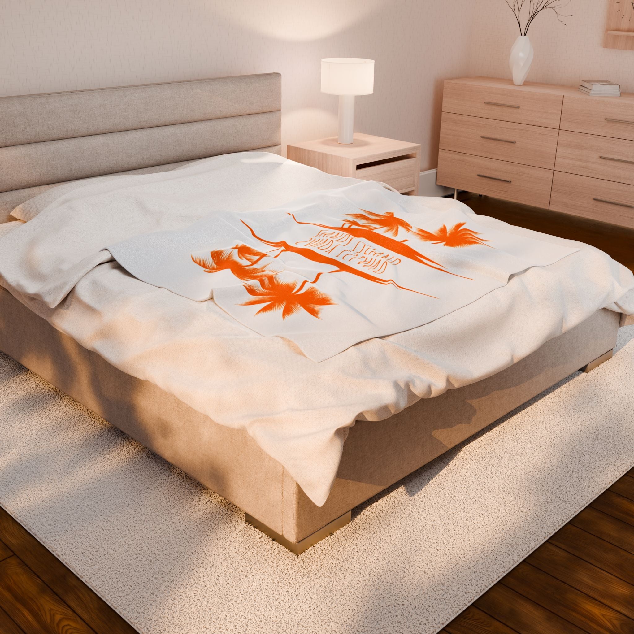 Tropical beach blanket inspired by Caribbean island vibes
