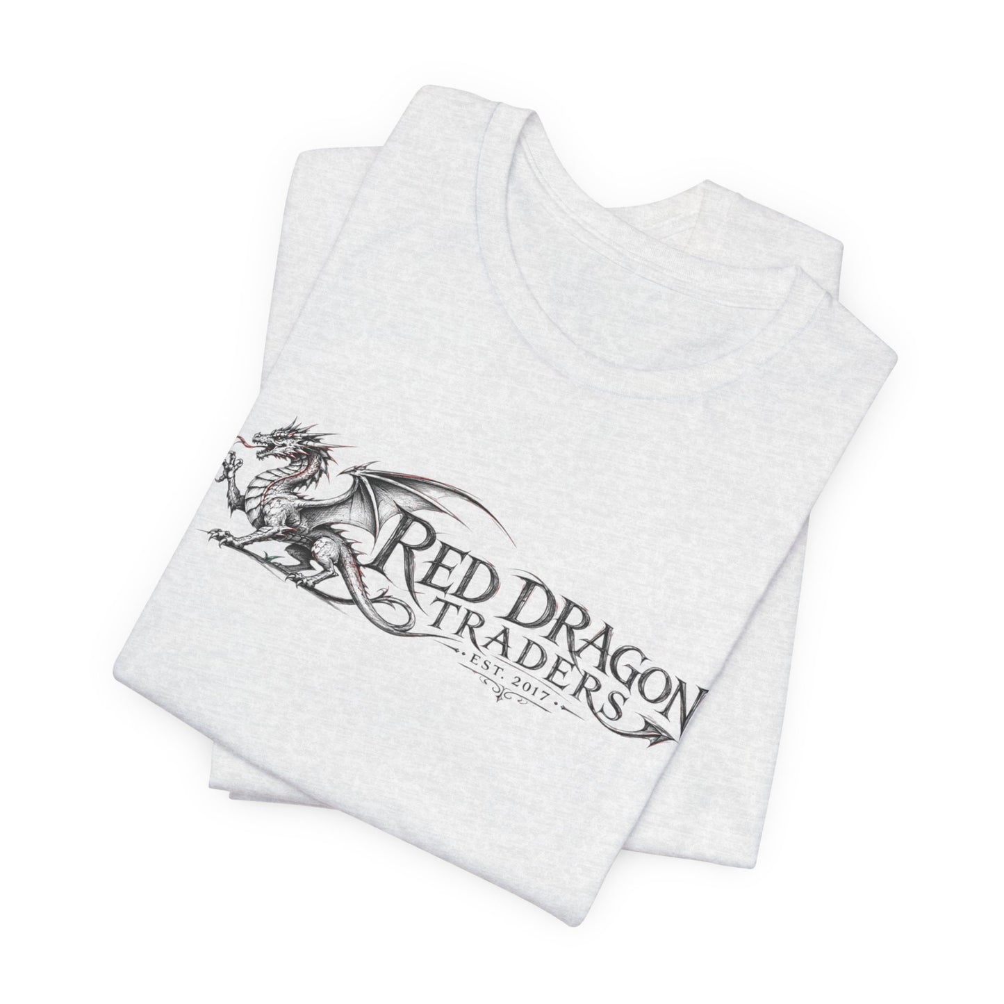 Red Dragon Traders Logo Tee - Vintage Dragon Graphic T-Shirt