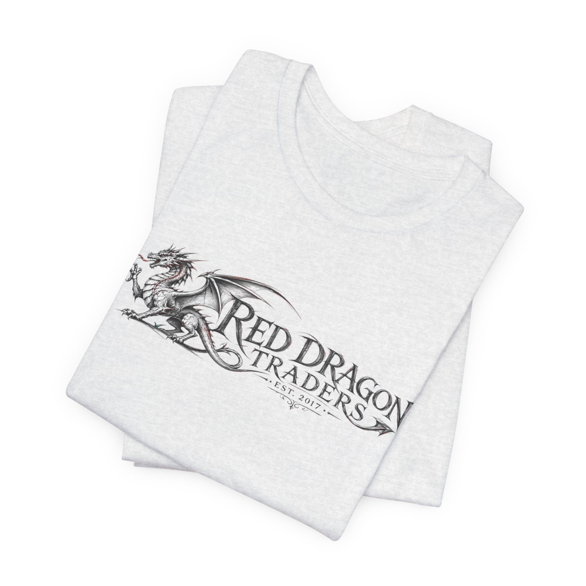 Red Dragon Traders Logo Tee - Vintage Dragon Graphic T-Shirt