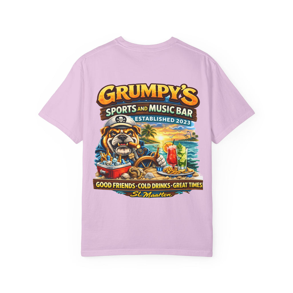 Blossom Grumpy's St. Maarten T-Shirt – Sports Bar Logo Tee, t-shirt product image 27, size 2XL.