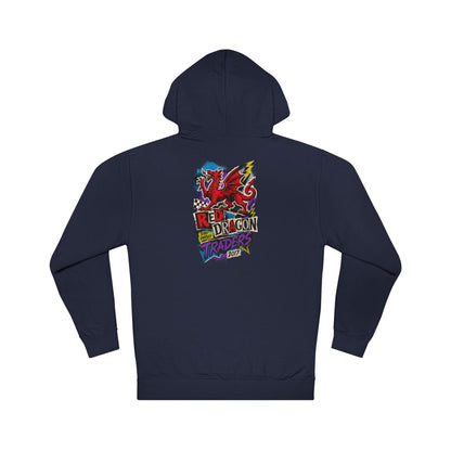 Red Dragon Raiders Hoodie – Colorful Retro Gaming Graphic Pullover