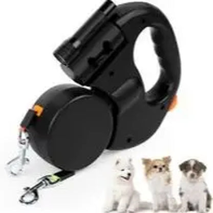 Tangle-Free Double Dog Leash for Small & Medium Breeds