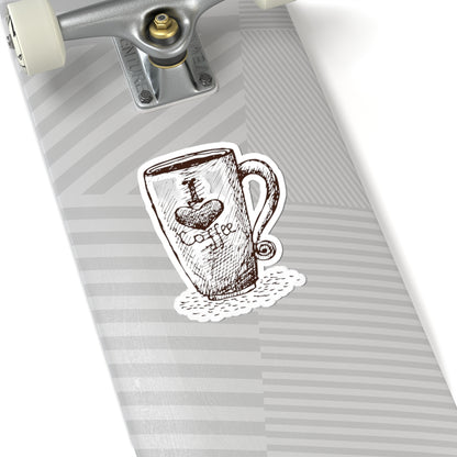 I Love Coffee Sticker