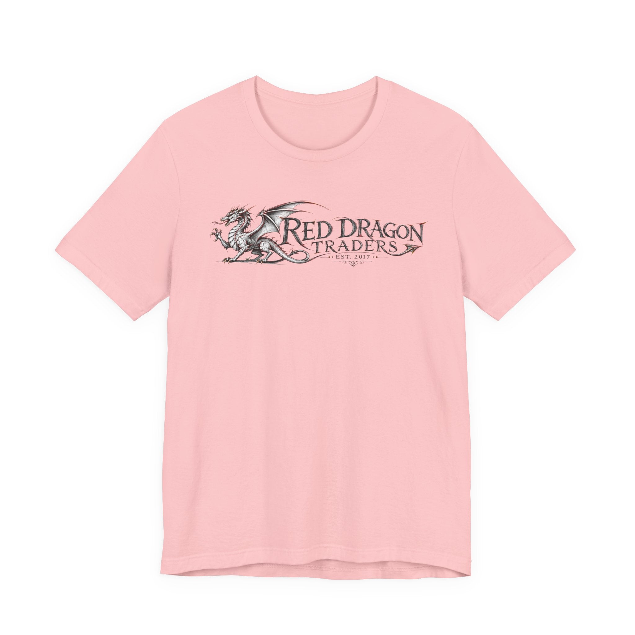 Red Dragon Traders Graphic Tee — Vintage Fantasy Dragon Logo T‑Shirt