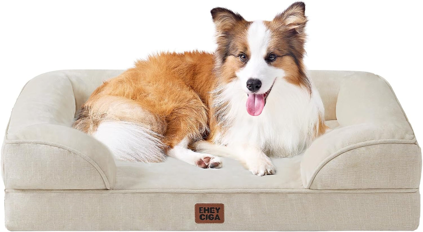 The Pooch Palace: Where Your Medium-Sized Furball Can Snooze Like Royalty on a Waterproof Cloud with a Side of Non-Slip Shenanigans!