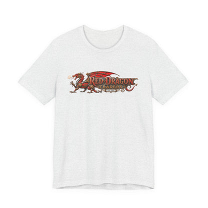 Red Dragon Traders Logo T-Shirt — Vintage Fantasy Dragon Graphic Tee