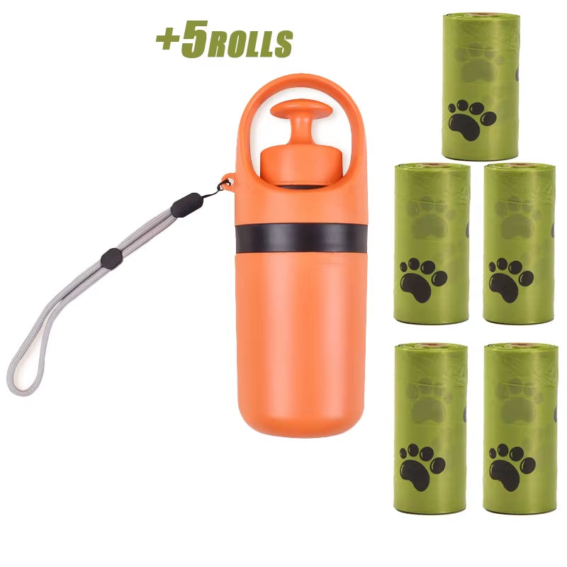 Portable Dog Pooper Scooper  with a built-In garbage bag holder with a unique no touch design. 