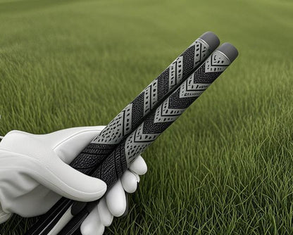 Pro-Grade Golf Grip Bundle: 13Pcs Standard/Midsize Rubber 4 Accessories - Fits Irons & Woods