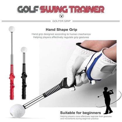 Golf Swing Practice Stick Adjustable Golf Indoor Swing Trainer Left Handed Right Handed Grip Golf Action Practice Tool