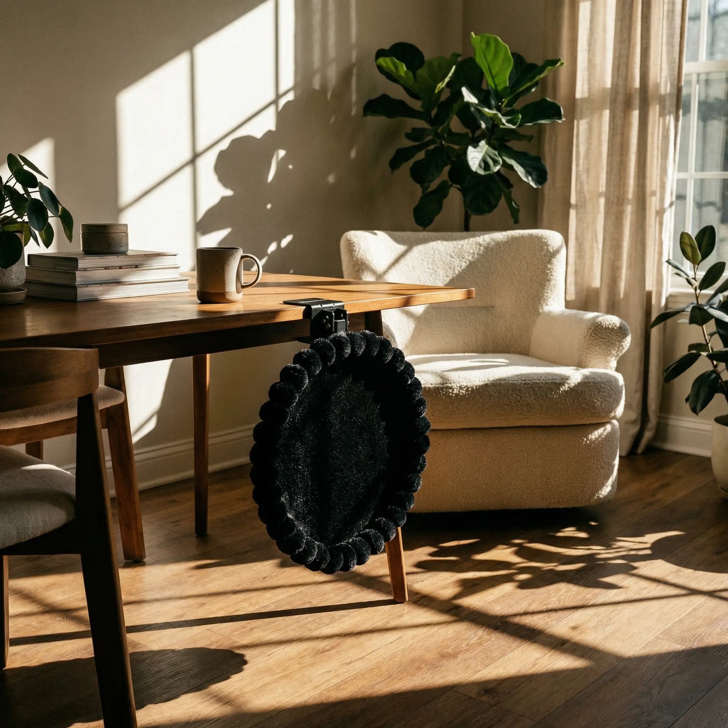 ButtonwoodNest Premium Foldable Cat Bed - Space-Saving Clip-On Perch for Desk & Windowsill - Supports Up to 40 lbs