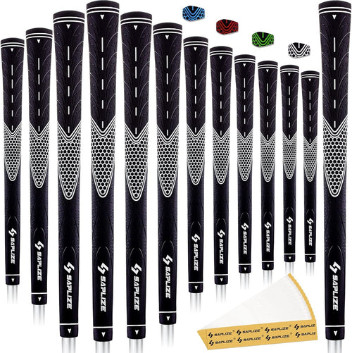 Upgrade Your Game with  Classic Rubber Golf Grips - 13 Pack of High Feedback, Non-Slip Comfort! 