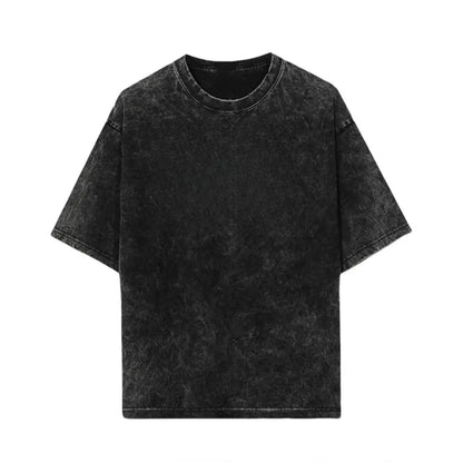 Black t-shirt on a white background