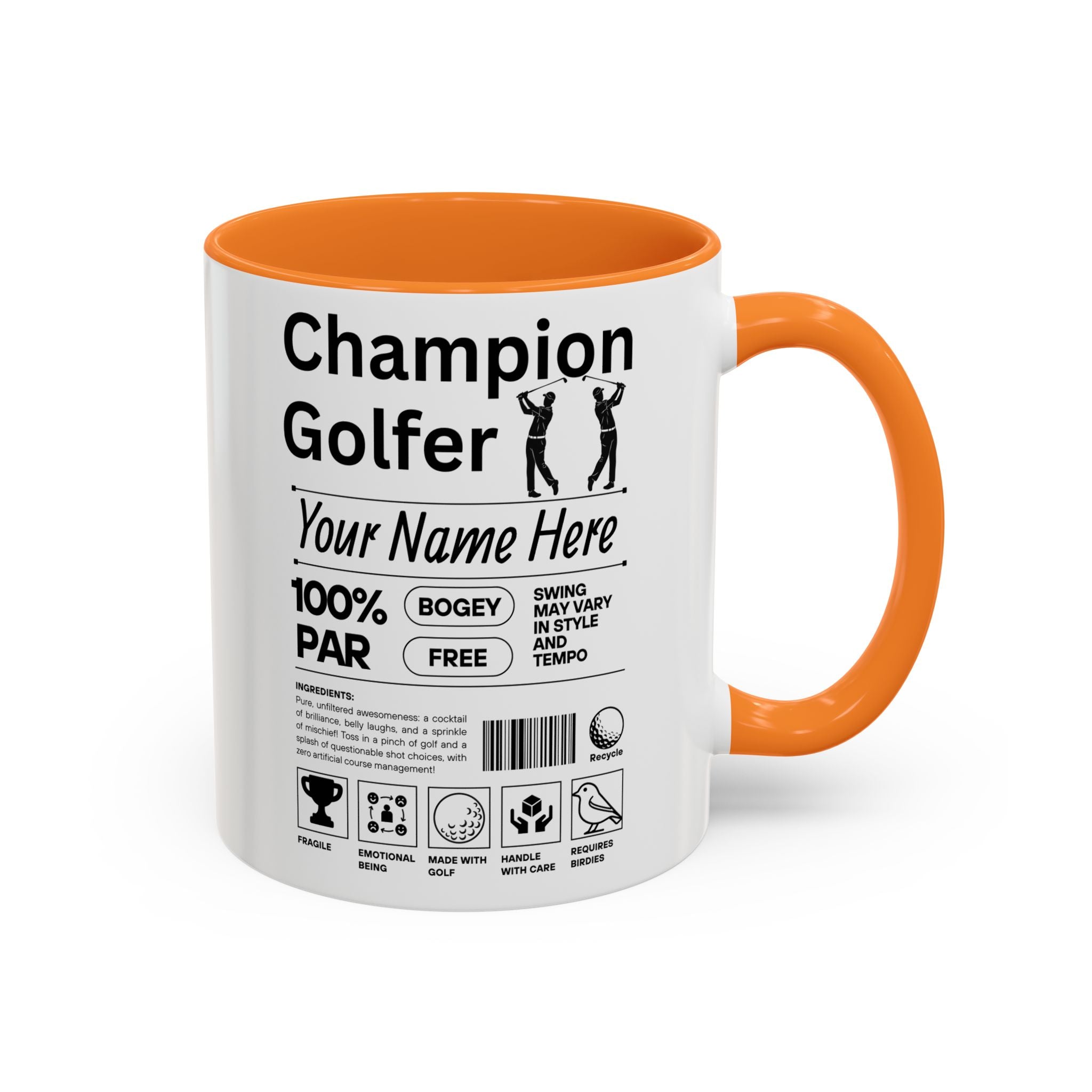 Champion Golfer Personalized Mug for Him