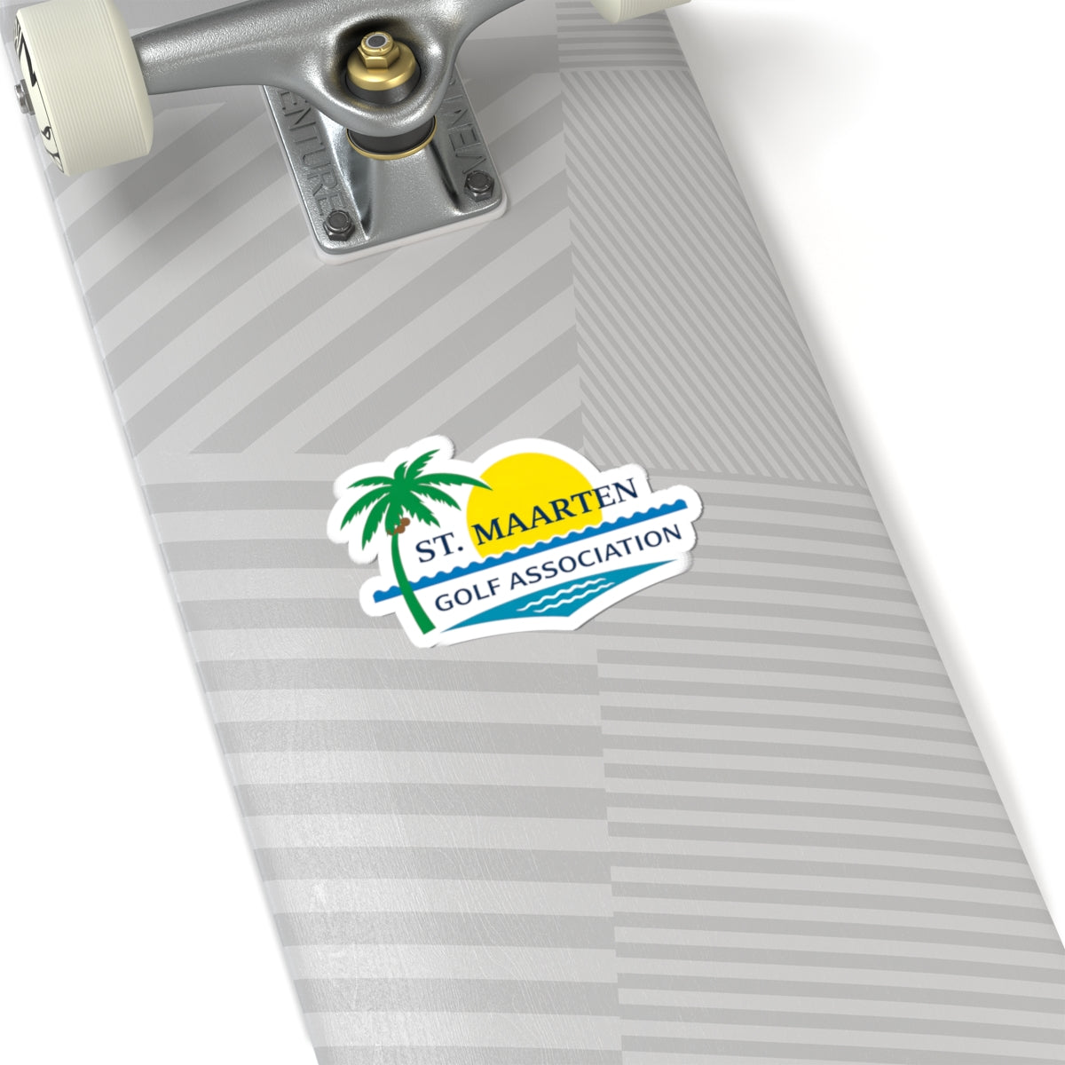 St. Maarten Golf Association Sticker — Tropical Palm Golf Logo Kiss-Cut