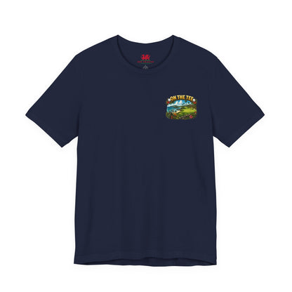 Golf T-Shirt — "On The Tee, Winner of Absolutely F**k All!" Funny Personalized Golf Shirt