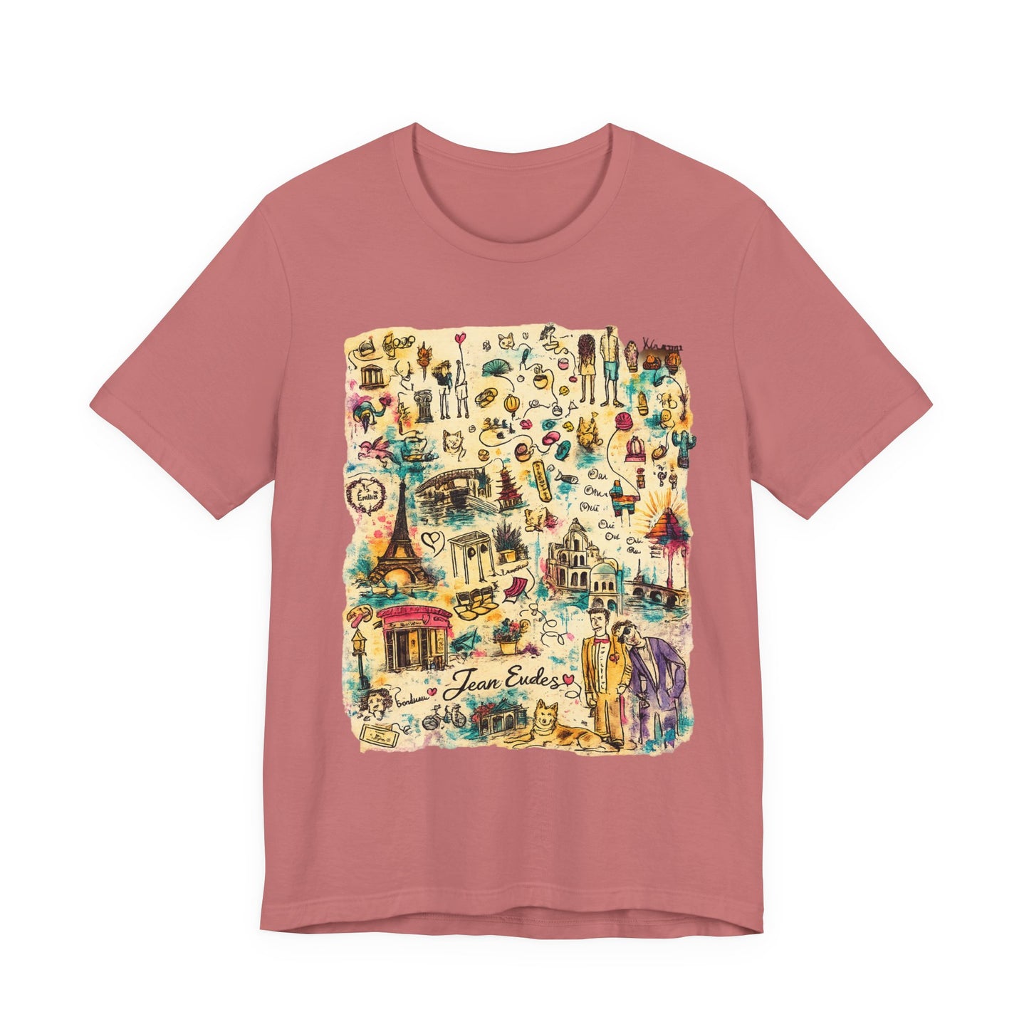 Travel Map Graphic Tee — Vintage Icons "Town Explorer"