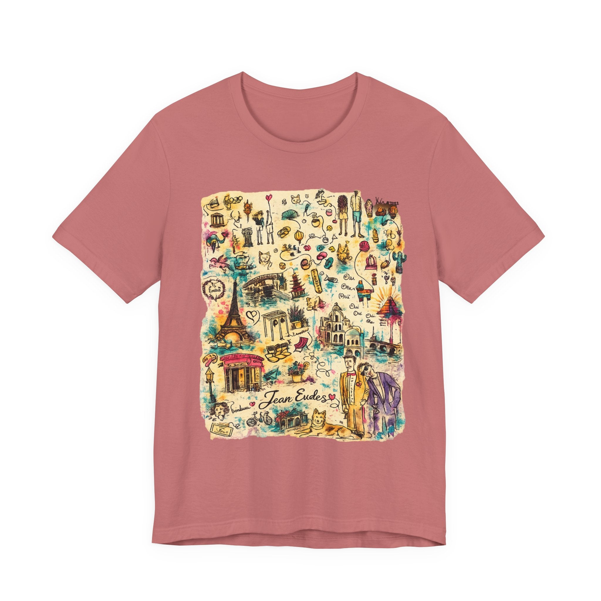 Travel Map Graphic Tee — Vintage Icons "Town Explorer"