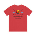 Heather Red Sint Maarten Golf Association Tee – Island Sunset, t-shirt product image 16, size L.