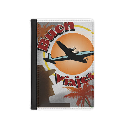 Passport cover with 'Buen Viajes' on the cover