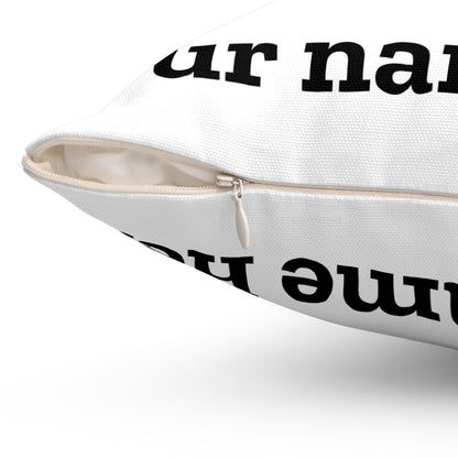 Personalized Bear Pillow — "This Pillow Belongzzz To" Custom Name Throw Pillow