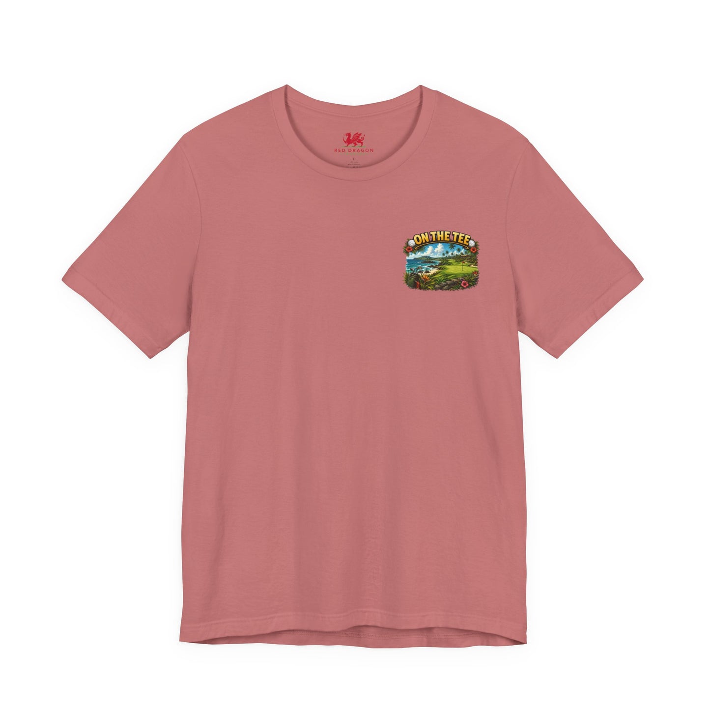 Golf T-Shirt — "On The Tee, Winner of Absolutely F**k All!" Funny Personalized Golf Shirt