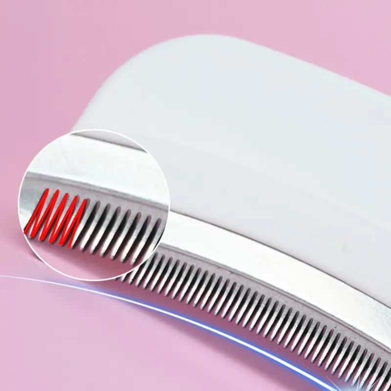 SmartWell Pro Pet Deshedding Tool - Gentle Undercoat Rake for Dogs & Cats, Fast Fur Removal & Grooming Comb for Long Hair