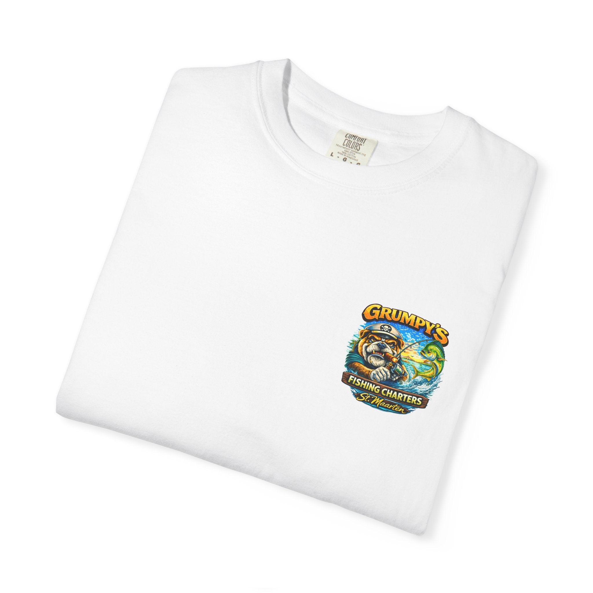 Grumpy's Fishing Charters Tee – "Hooked & Hammered"