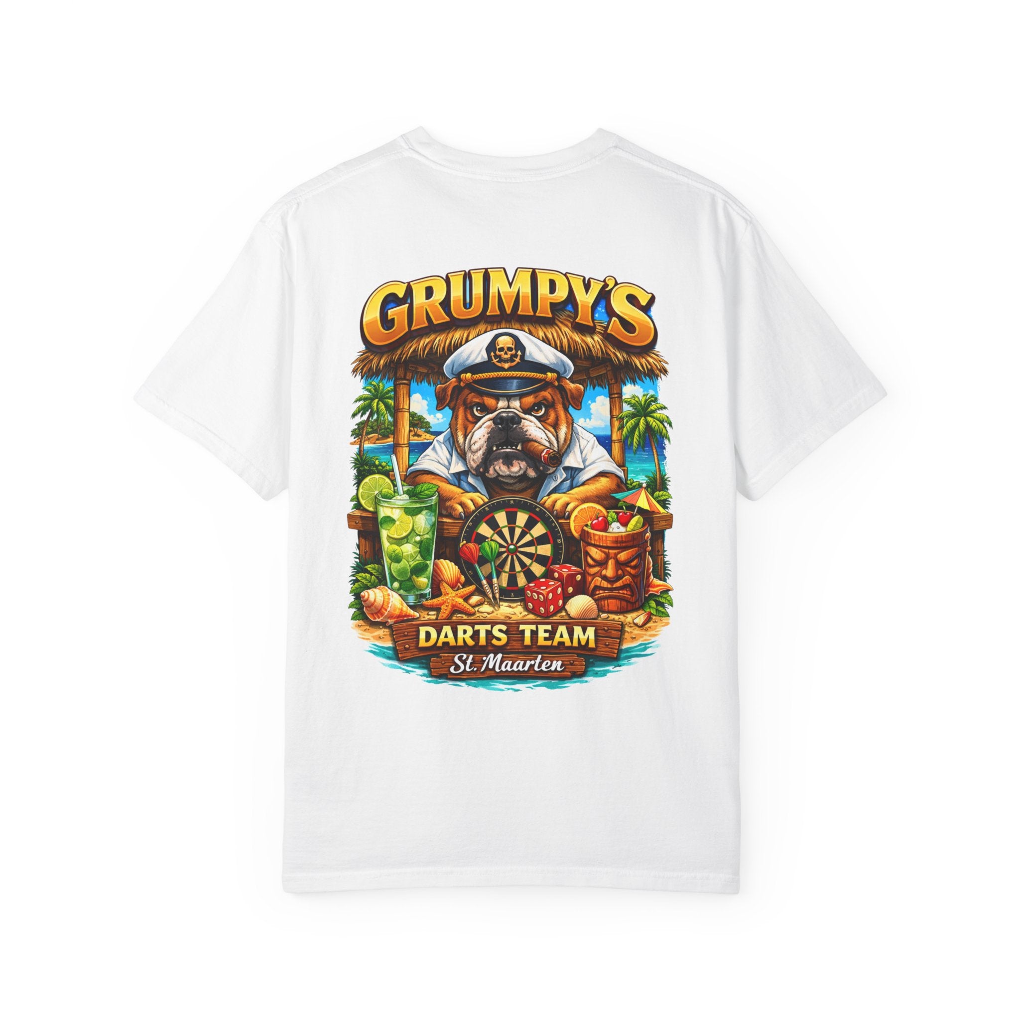 Grumpy's Darts Team T-Shirt – Tropical Bulldog Tee