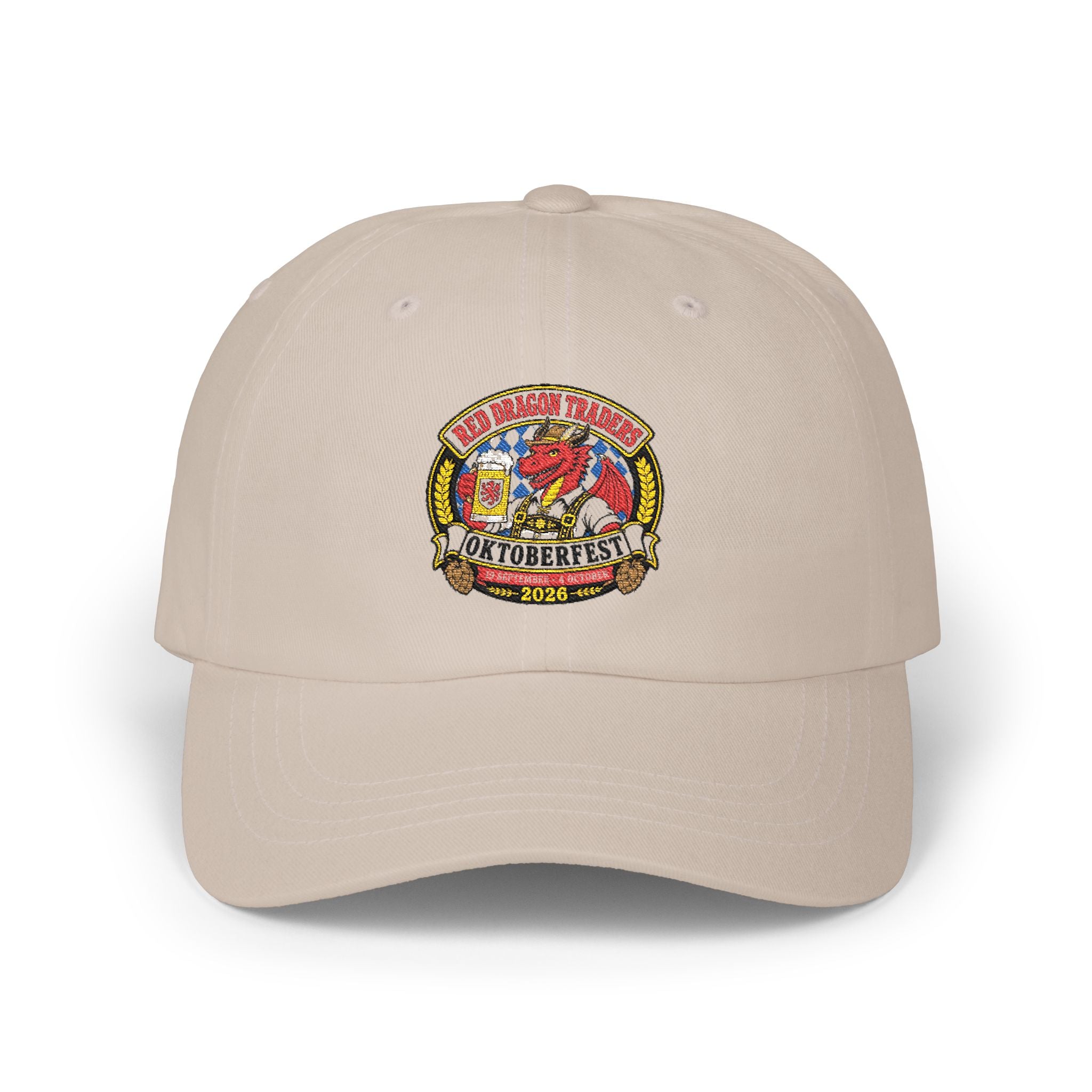Red Dragon Oktoberfest Embroidered Dad Cap