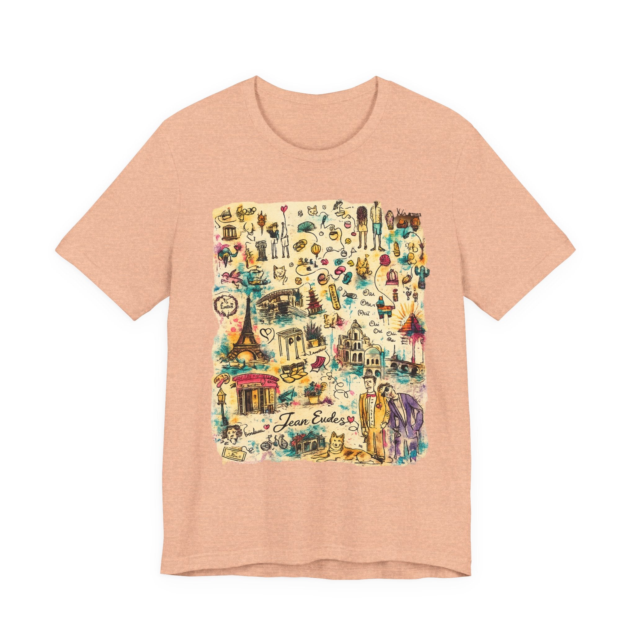 Travel Map Graphic Tee — Vintage Icons "Town Explorer"