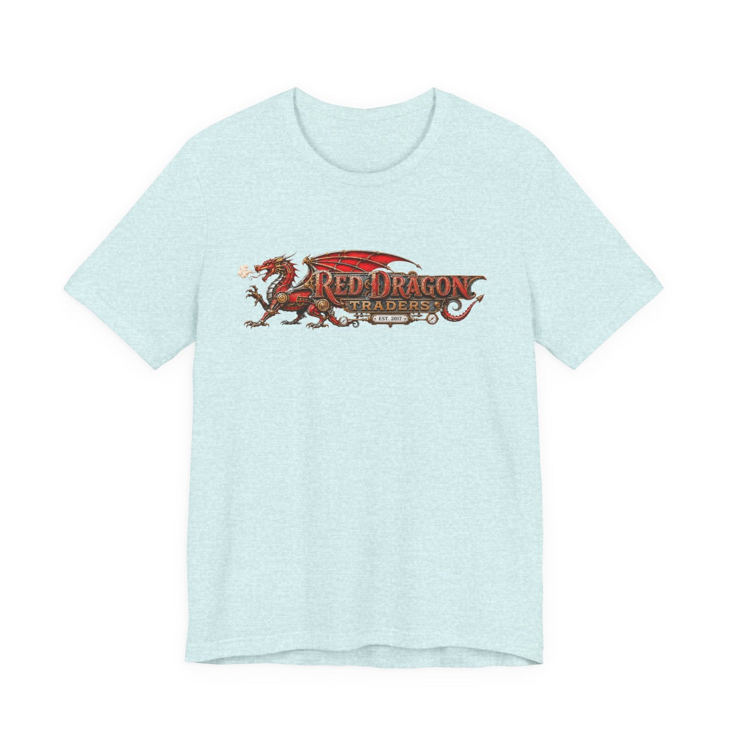 Red Dragon Traders Logo T-Shirt — Vintage Fantasy Dragon Graphic Tee