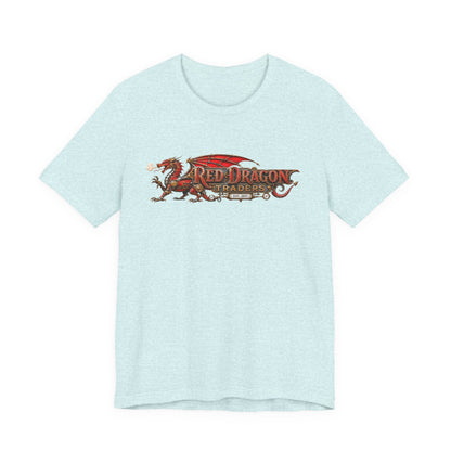 Red Dragon Traders Logo T-Shirt — Vintage Fantasy Dragon Graphic Tee