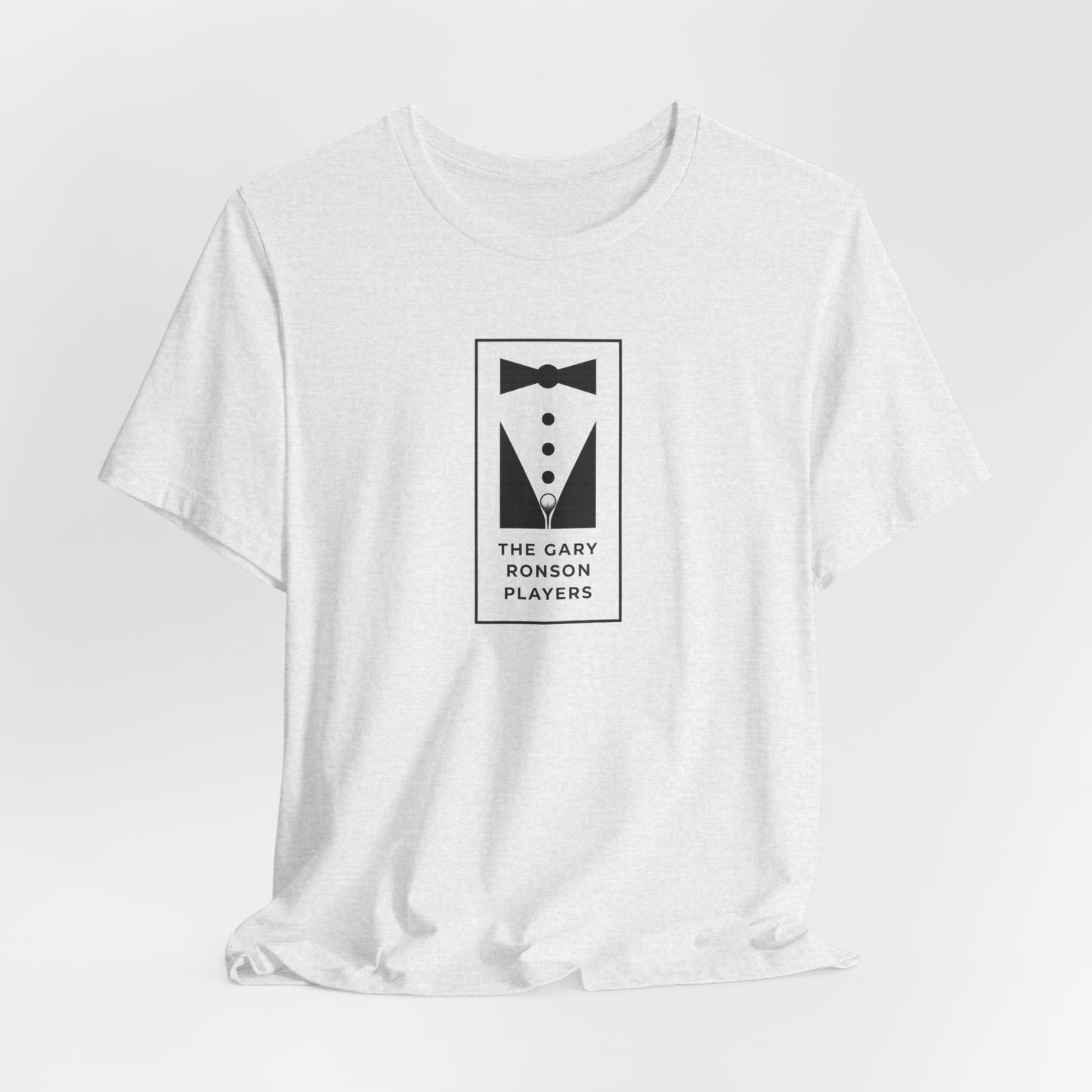 Tuxedo Logo Tee — "The Gary Ronson Players" Vintage Band T‑Shirt