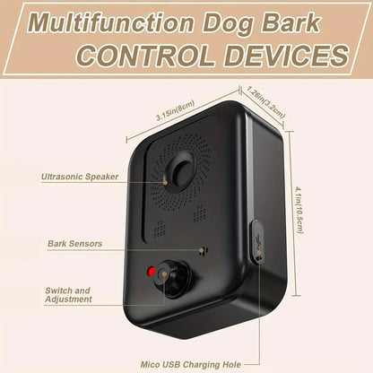 Ultimate Rechargeable Anti-Bark Device: 3 Modes for Effective Indoor & Outdoor Bark Control