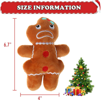 Get Your Pup in the Holiday Spirit with Our Adorable Plush Squeaky Christmas Dog Toy Set! 🎄🐾