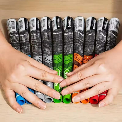 Pro-Grade Golf Grip Bundle: 13Pcs Standard/Midsize Rubber 4 Accessories - Fits Irons & Woods