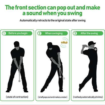 Golf Swing Practice Stick Adjustable Golf Indoor Swing Trainer Left Handed Right Handed Grip Golf Action Practice Tool
