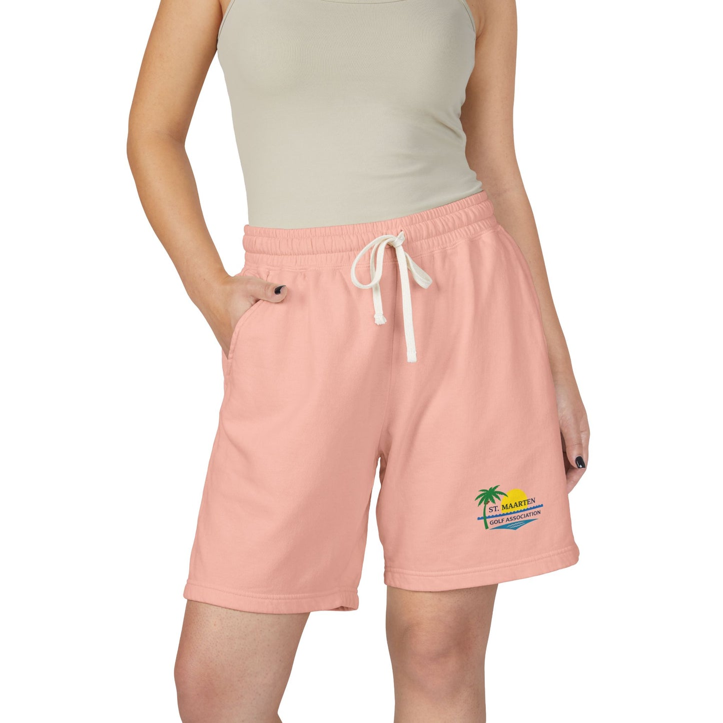 Unisex Garment-Dyed Lightweight Fleece Sweat Shorts