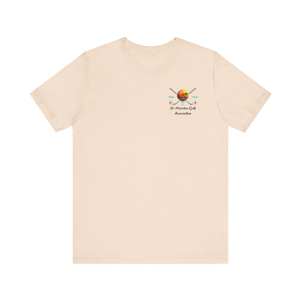 Heather True Royal Sint Maarten Golf Association Tee – Island Sunset, t-shirt product image 10, size M.