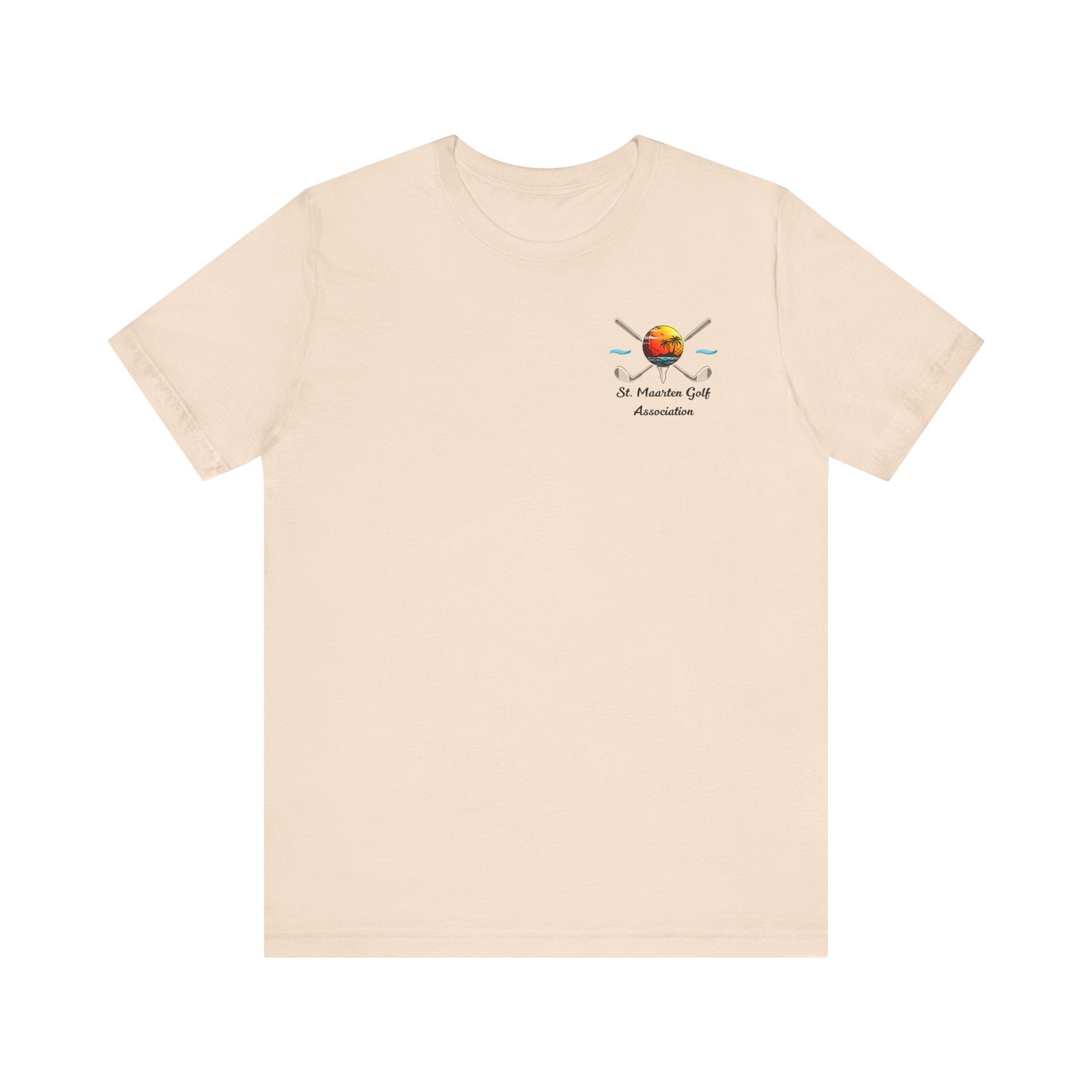 Heather True Royal Sint Maarten Golf Association Tee – Island Sunset, t-shirt product image 10, size M.