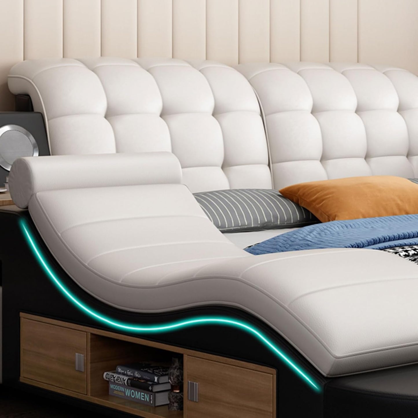 Transform Your Space with the Ultimate Clutter-Free Bed: Stylish, Silent, and Strong!