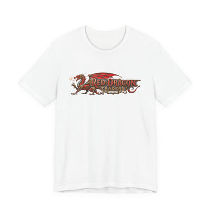 Red Dragon Traders Logo T-Shirt — Vintage Fantasy Dragon Graphic Tee