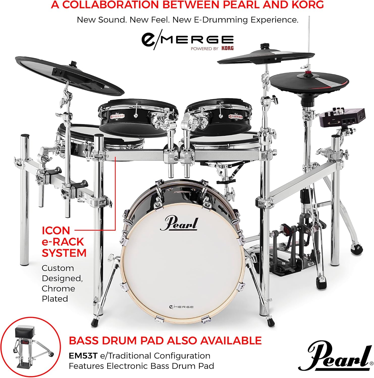 KORG's e/MERGE e/HYBRID Drum Set: Where Your Inner Rock Star Meets Your Inner Robot!