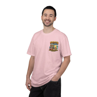 Grumpy's Sports & Music Bar T-Shirt — Retro Beach Bar Graphic Tee