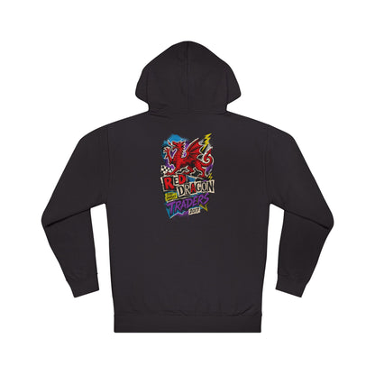 Red Dragon Raiders Hoodie – Colorful Retro Gaming Graphic Pullover